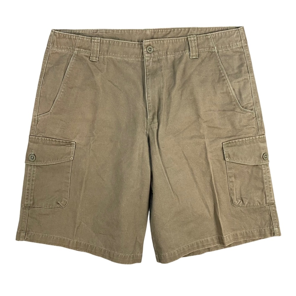 The North Face Tekware Cargo Shorts Mens 38 Olive Solid Hiking Utility AJDR Gorp